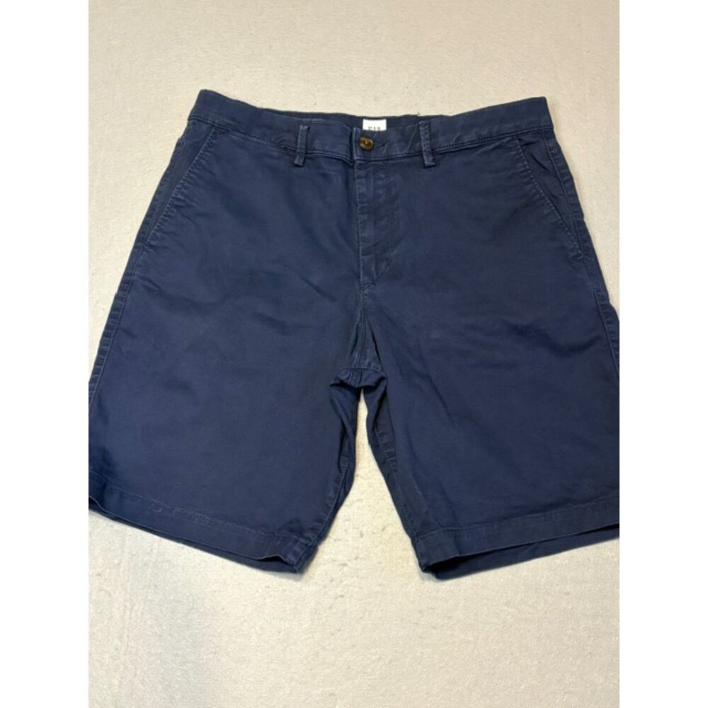 Gap Essential Khaki Mens Shorts Size 33 Navy Blue 10" Inseam